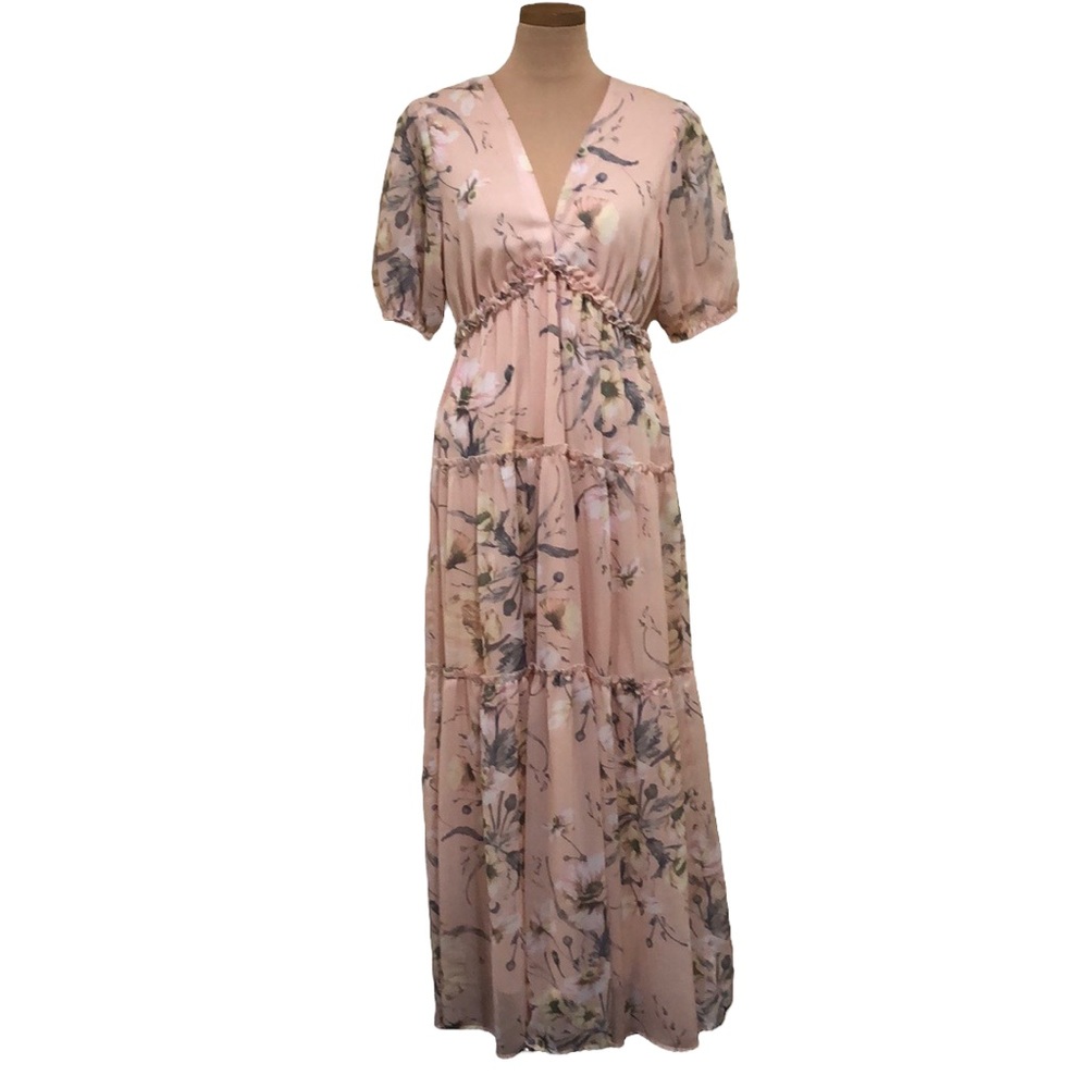 Baltic Born Floral Pink Maxi Dress